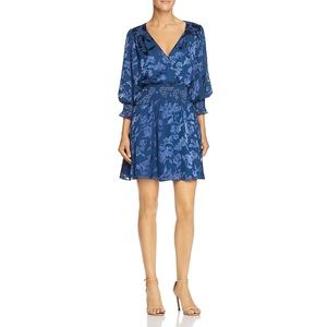 NWT Parker silk blue mini dress.